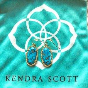 Kendra Scott Dani Turquoise Drop Earrings *New*